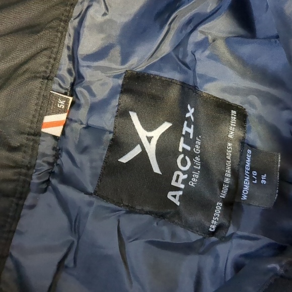 ARCTIX black insulated snow pants size large - Picture 4 of 5